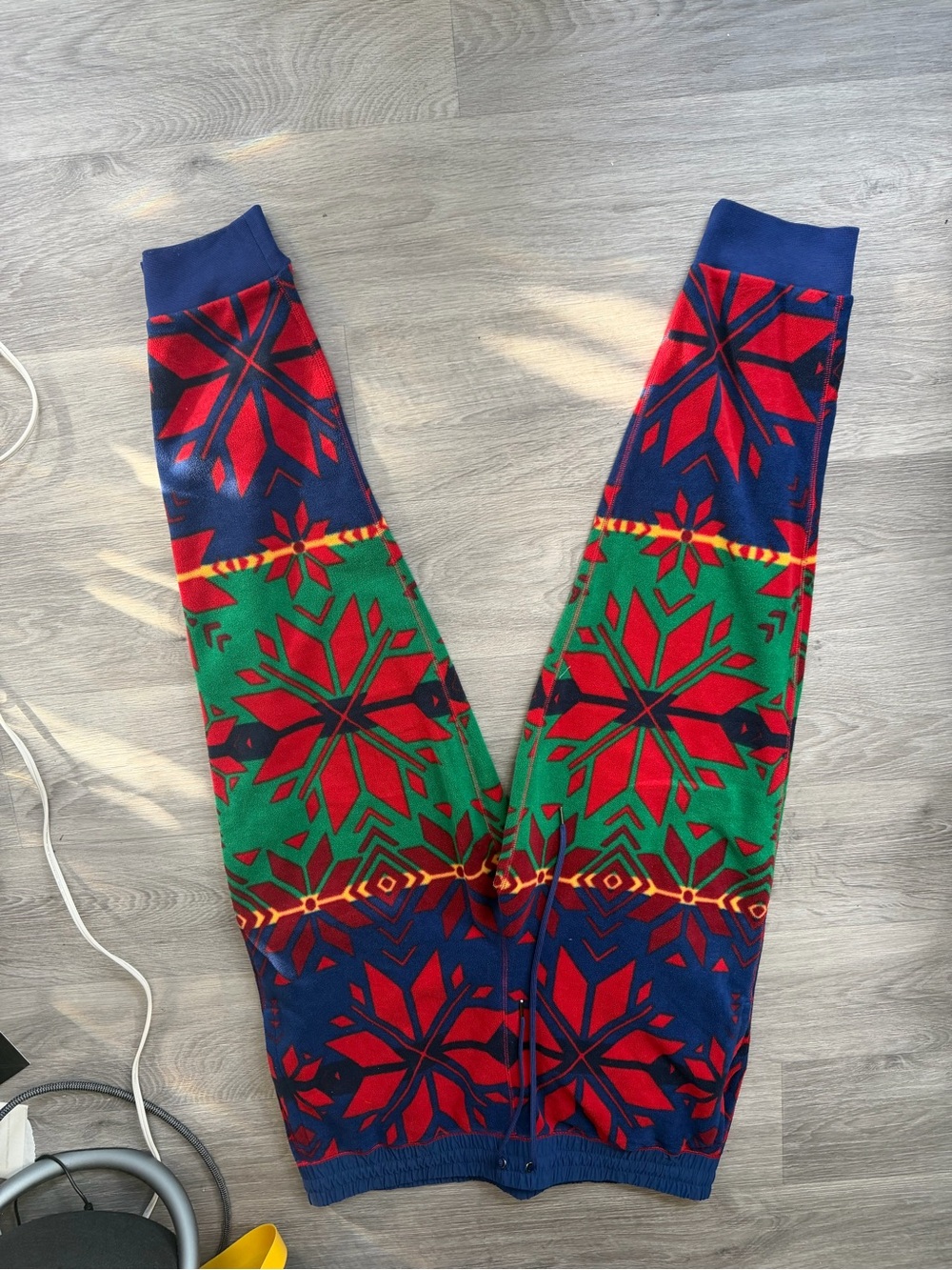 Polo by Ralph Lauren Red & Green Snowflake Knit Lounge Pants